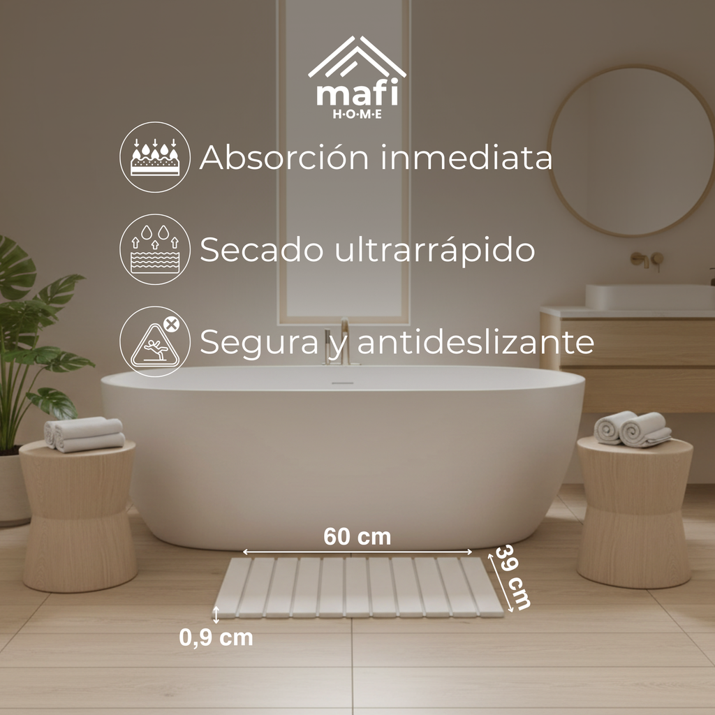 Mafi Home® | Alfombra de Diatomita Flexible 39×60